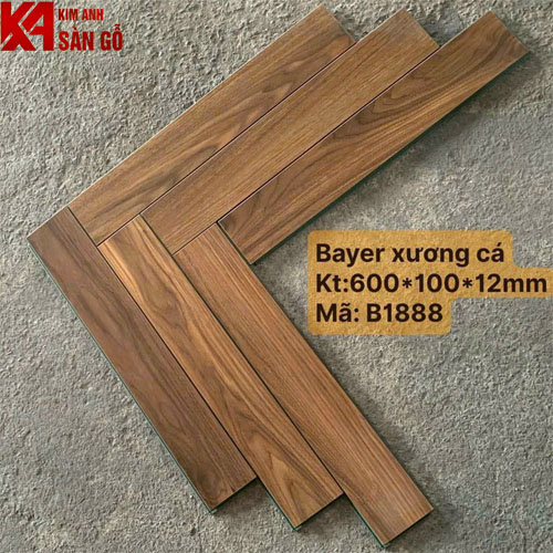 Sàn Gỗ Xương Cá 12mm BAYER-1888